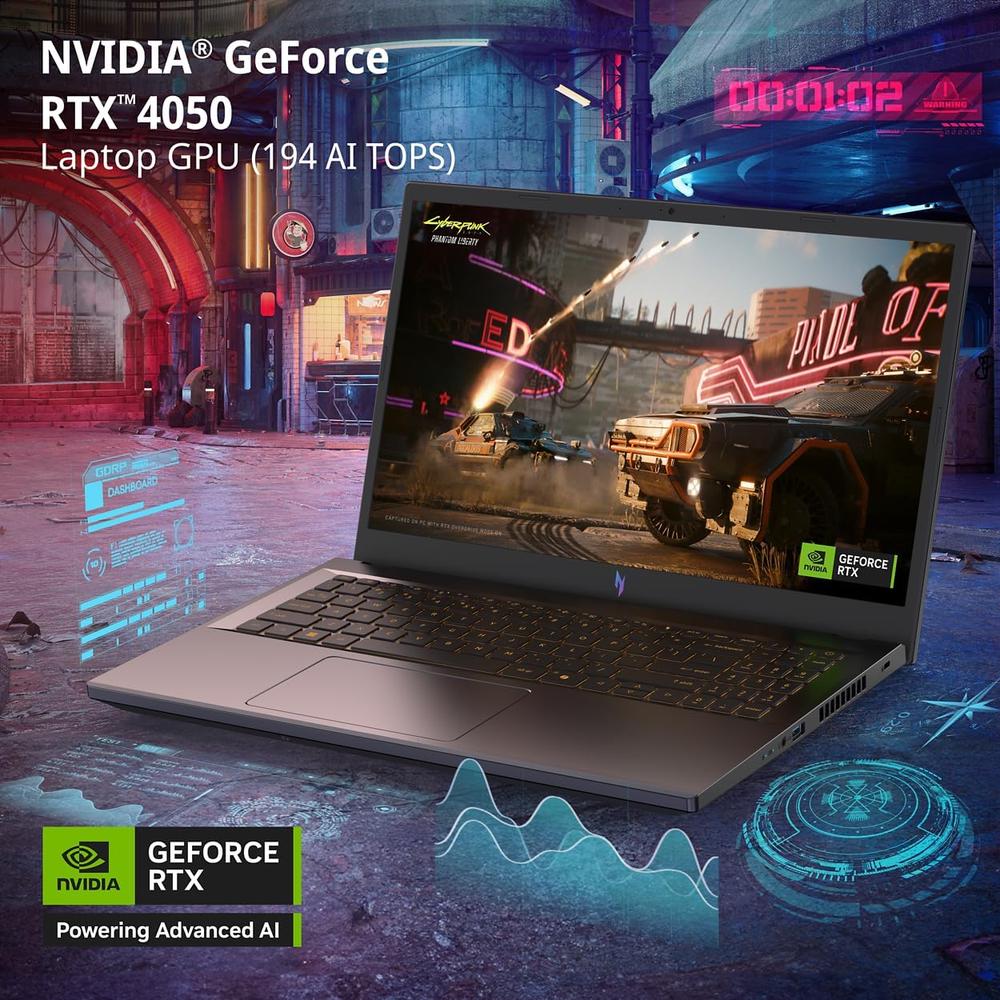 LAPTOP ACER NITRO V 15.6″ INTEL CORE I5 RTX 4050 8GB 512GB | NEGRO - 3