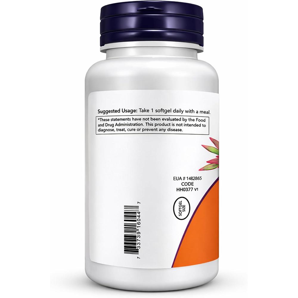 VITAMINA D3 NOW FOODS 2000 UI 360 CÁPSULAS BLANDAS - 4