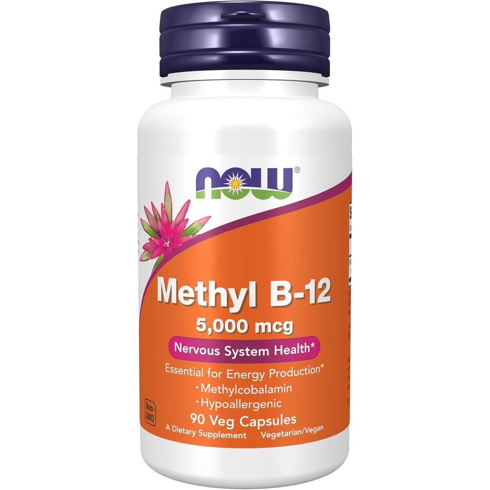 METIL B12 NOW FOODS 5000 MCG 90 CÁPSULAS - 1