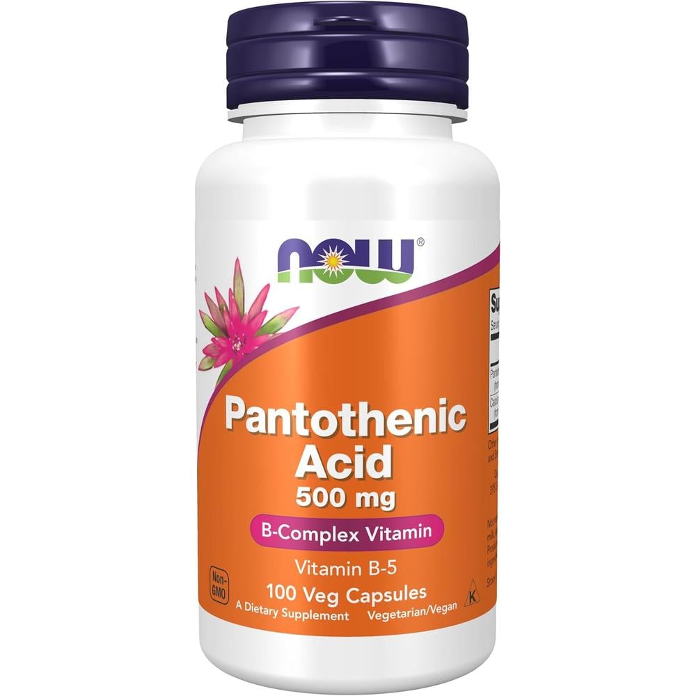 VITAMINA B5 NOW FOODS 500 MG 100 CÁPSULAS - 1