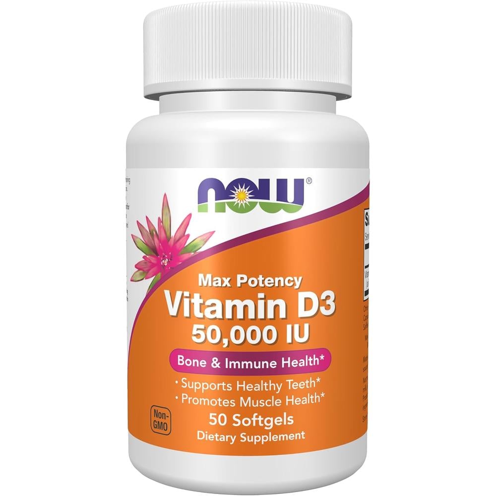 VITAMINA D3 NOW FOODS 50000 UI 50 CÁPSULAS BLANDAS - 2