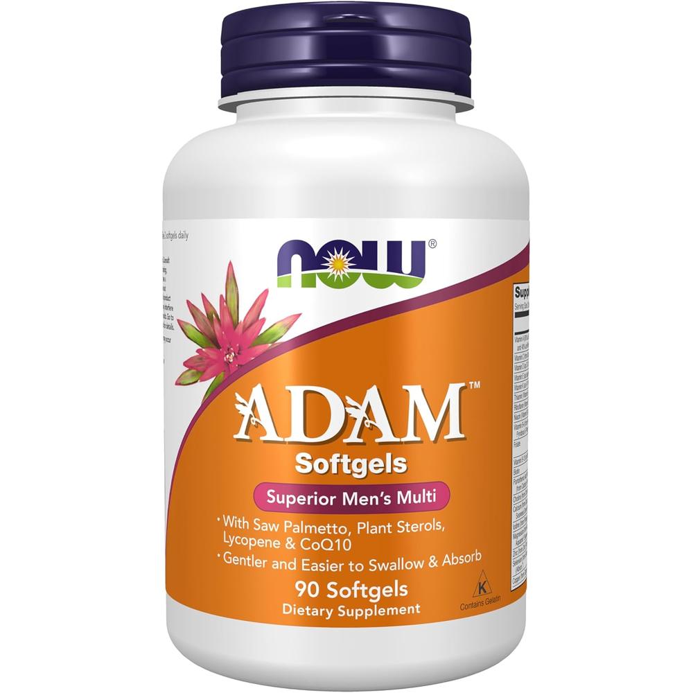 ADAM MULTIVITAMÍNICO PARA HOMBRE NOW FOODS 90 CÁPSULAS BLANDAS - 1
