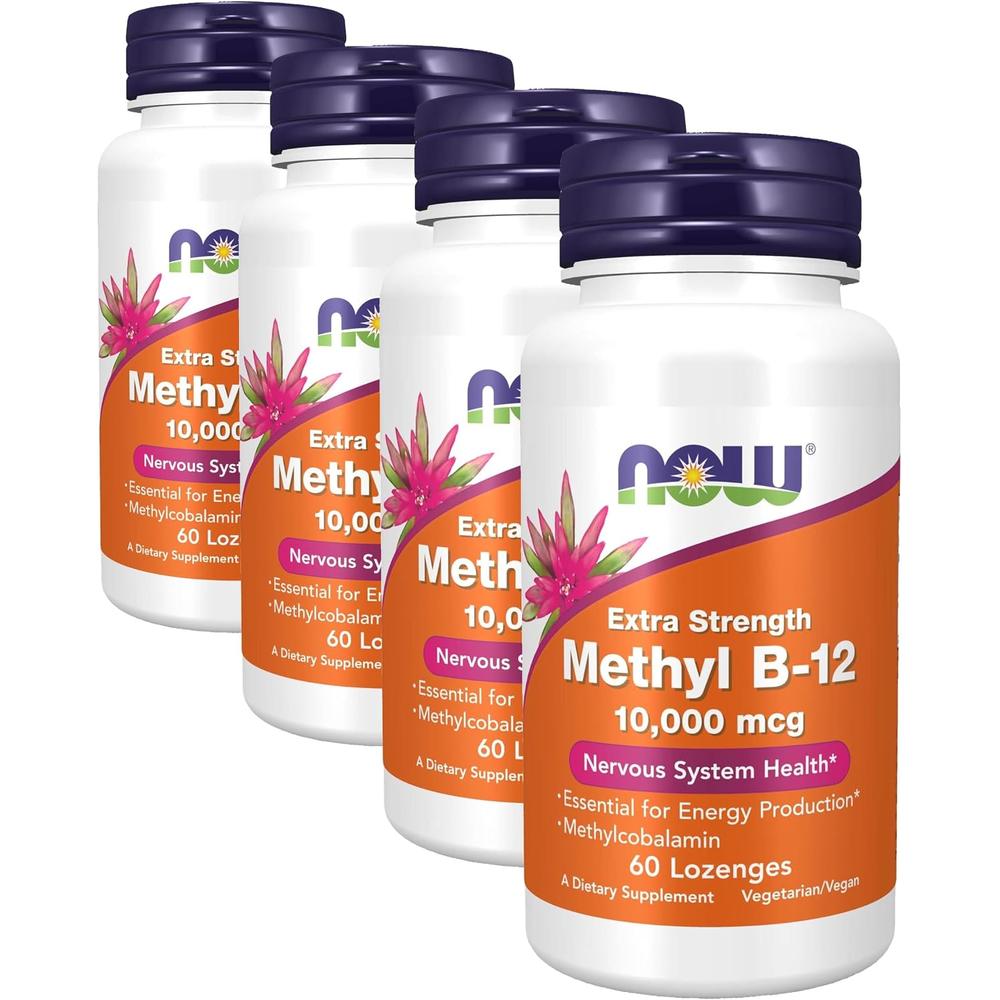 METIL B12 NOW FOODS 10000 MCG 60 PASTILLAS | PACK 4 - 1
