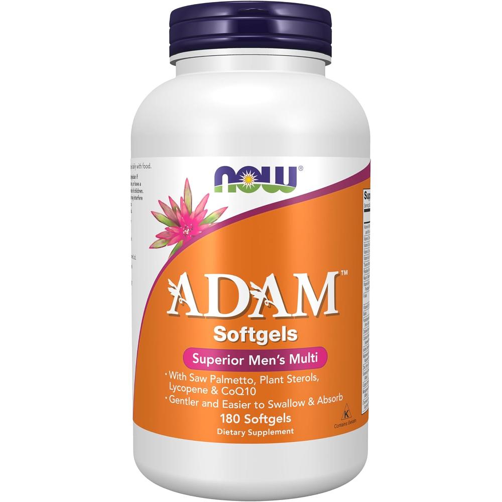 ADAM MULTIVITAMÍNICO PARA HOMBRE NOW FOODS 180 CÁPSULAS BLANDAS - 1