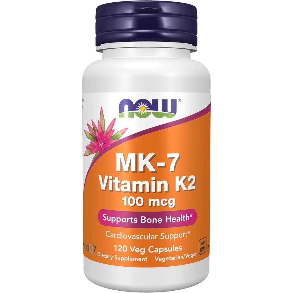VITAMINA K2 MK-7 NOW FOODS 100 MCG 120 CÁPSULAS - 1