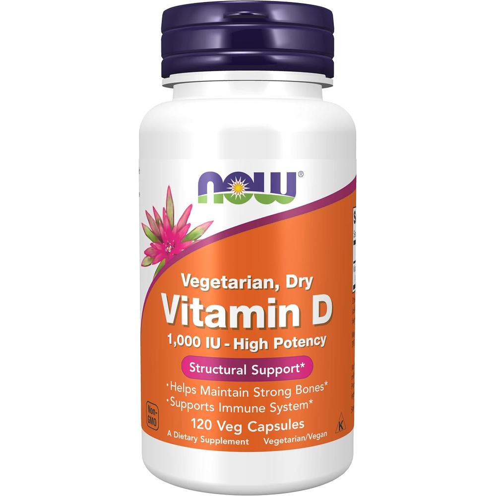 VITAMINA D2 NOW FOODS 1000 UI 120 CÁPSULAS | PACK 3 - 2
