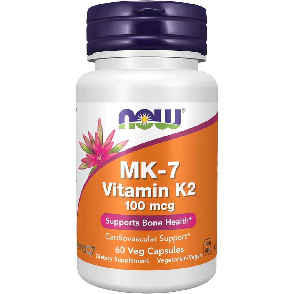 VITAMINA K2 MK-7 NOW FOODS 100 MCG 60 CÁPSULAS - 1