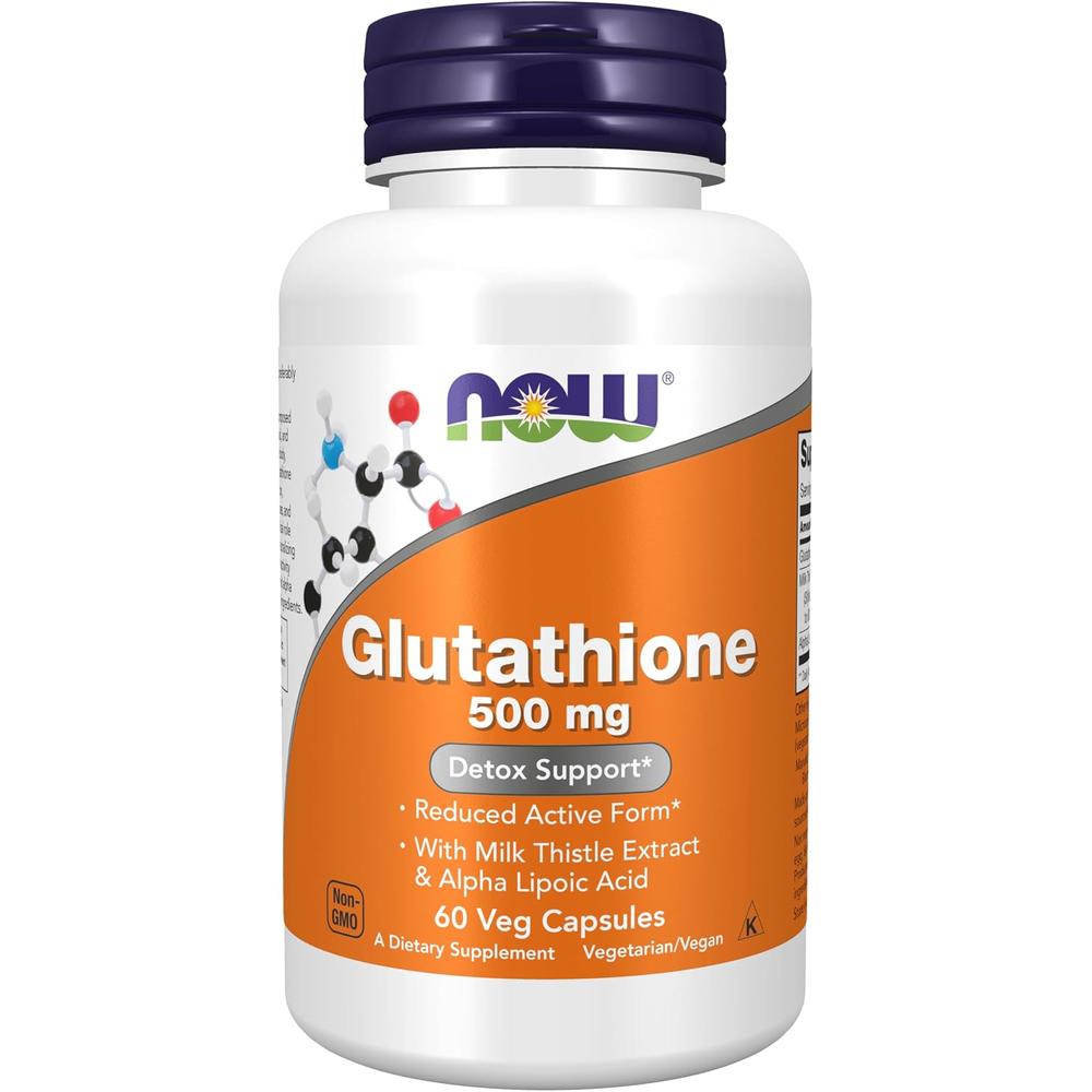 GLUTATIÓN NOW FOODS 500 MG CON CARDO MARIANO + ÁCIDO ALFA LIPOICO 60 CÁPSULAS - 2