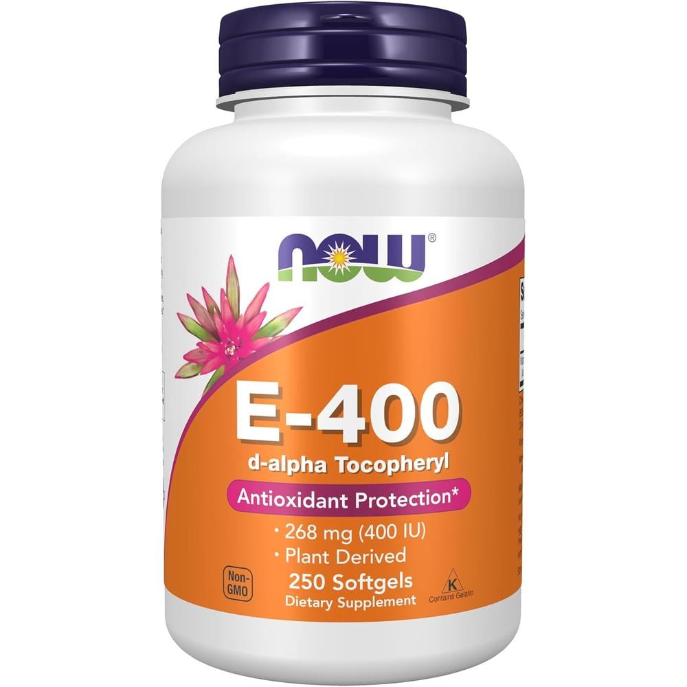 VITAMINA E NOW FOODS 400 UI 250 CÁPSULAS BLANDAS - 1
