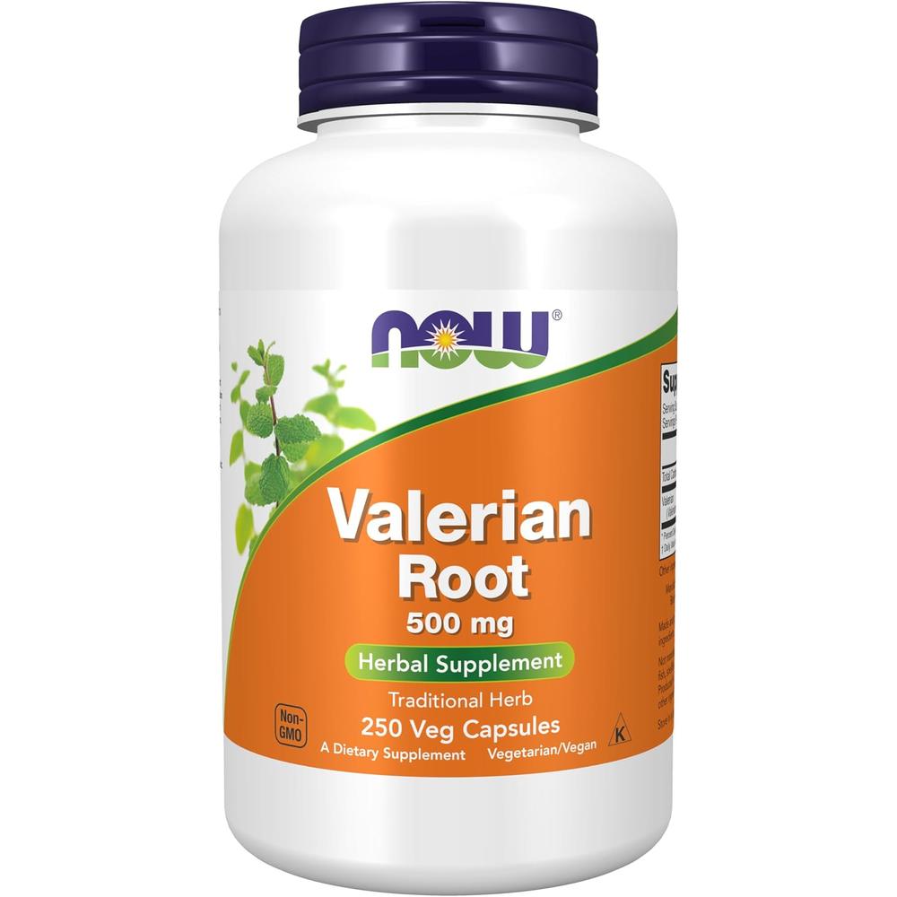 RAÍZ DE VALERIANA NOW FOODS 500 MG 250 CÁPSULAS - 1