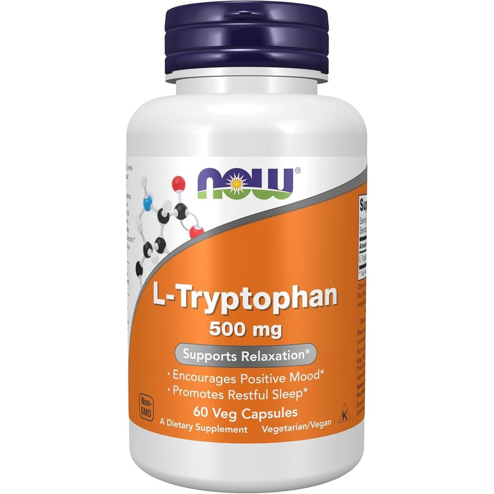 L-TRIPTÓFANO NOW FOODS 500 MG 60 CÁPSULAS - 2