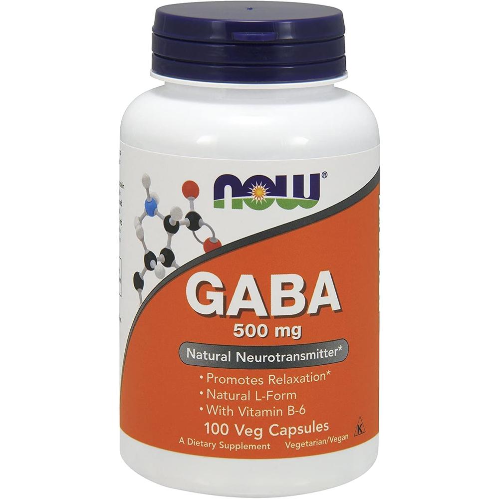 GABA NOW FOODS 500 MG 100 CÁPSULAS | PACK 2 - 5