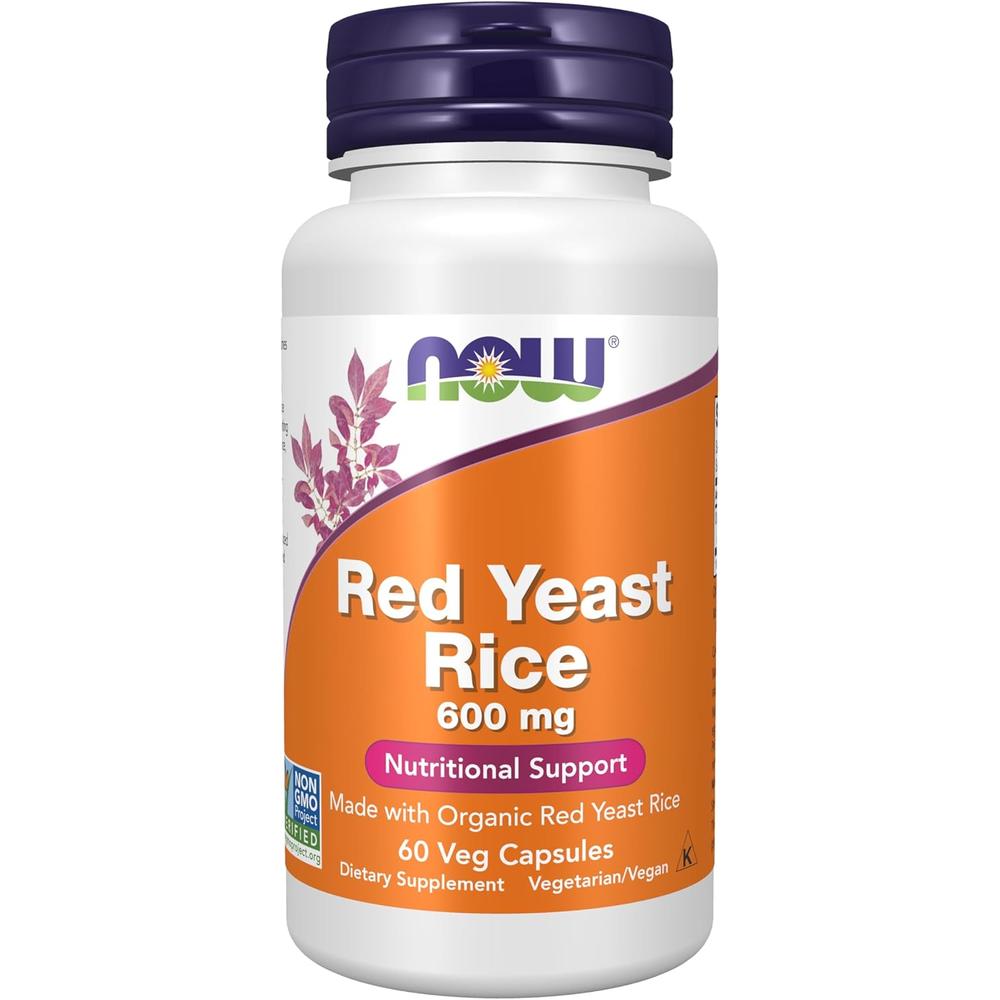 ARROZ DE LEVADURA ROJA NOW FOODS 600 MG 60 CÁPSULAS VEGETALES - 2