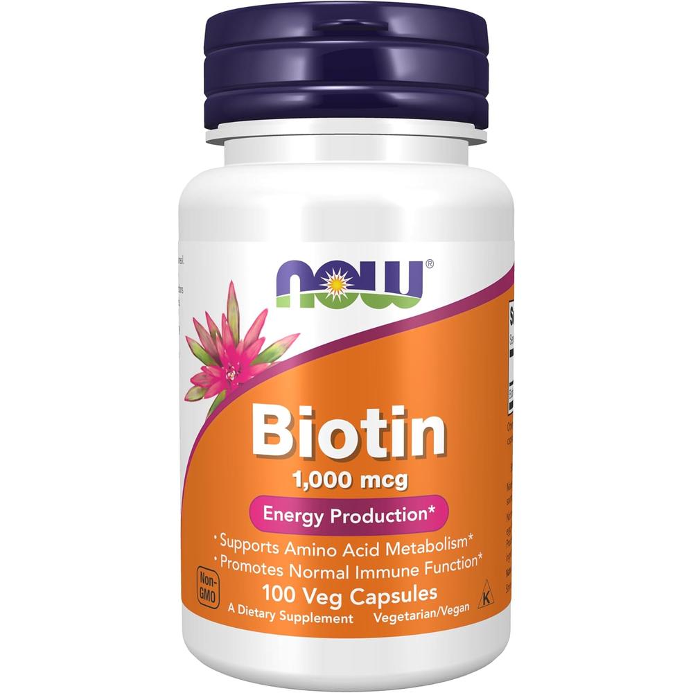 BIOTINA NOW FOODS 1000 MCG 100 CÁPSULAS - 2
