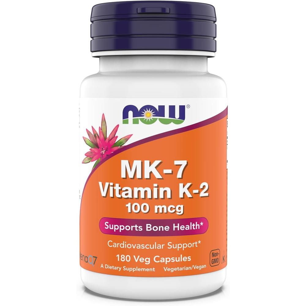 VITAMINA K2 MK-7 NOW FOODS 100 MCG 180 CÁPSULAS - 1