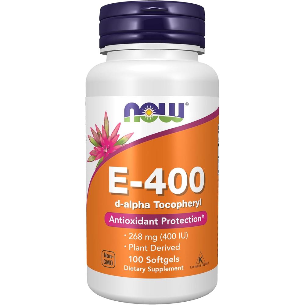 VITAMINA E NOW FOODS 400 UI 100 CÁPSULAS BLANDAS - 2