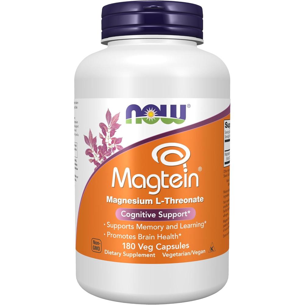 MAGTEIN MAGNESIO L-TREONATO NOW FOODS 180 CÁPSULAS - 2