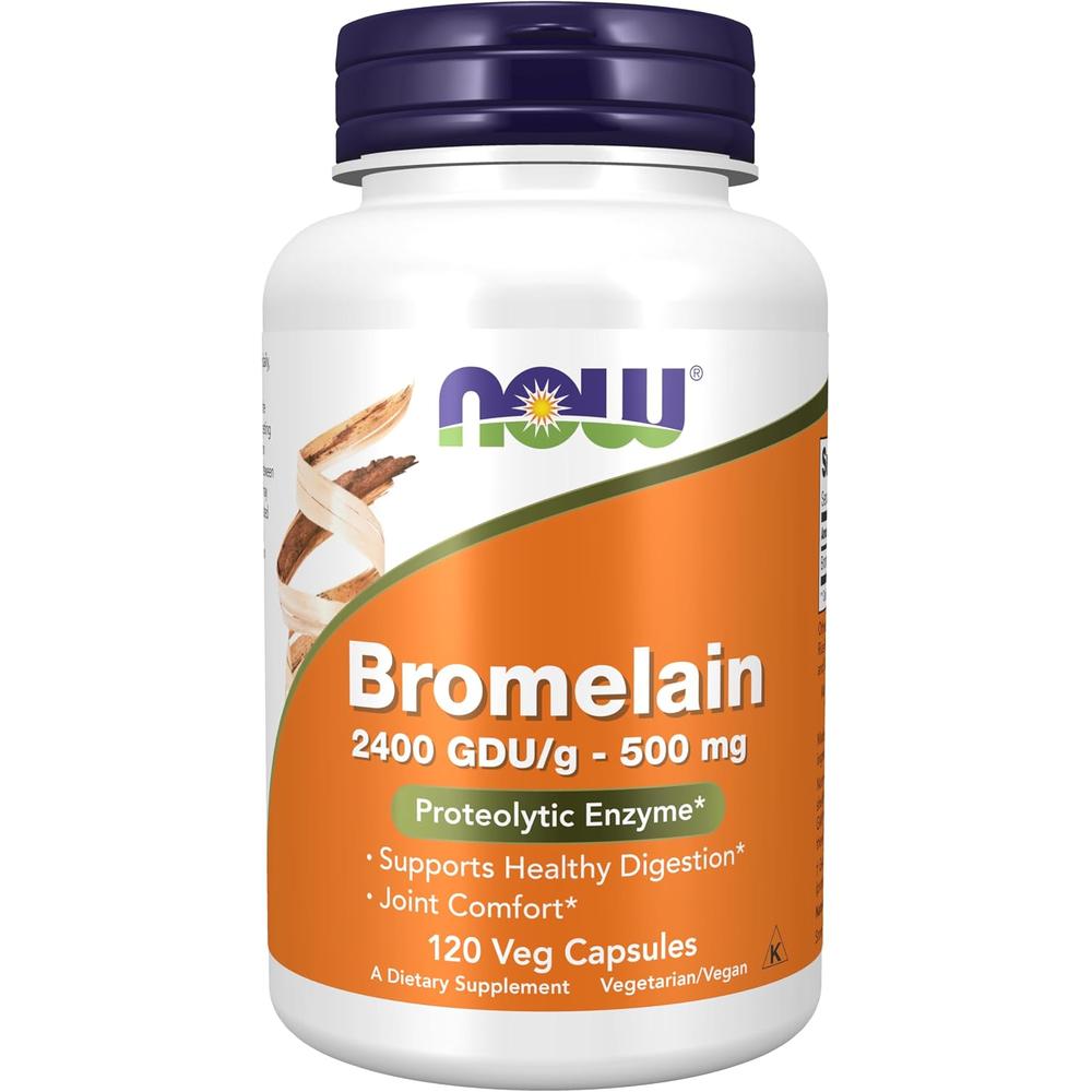 BROMELINA NOW FOODS 500 MG 120 CÁPSULAS - 2