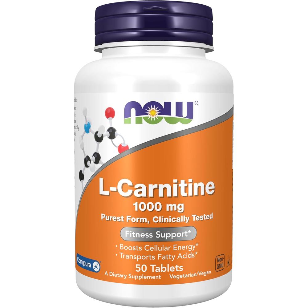 L-CARNITINA NOW FOODS 1000 MG 50 TABLETAS - 1
