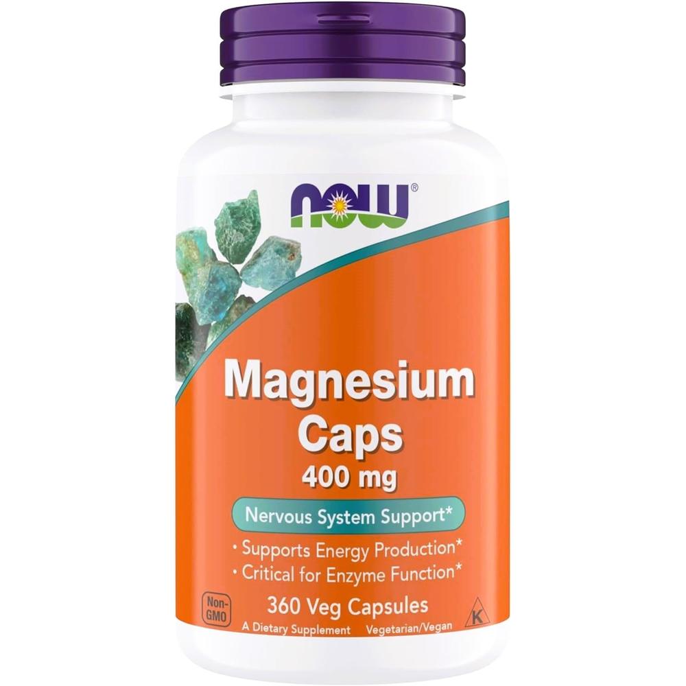 MAGNESIO NOW FOODS 400 MG 360 CÁPSULAS - 1