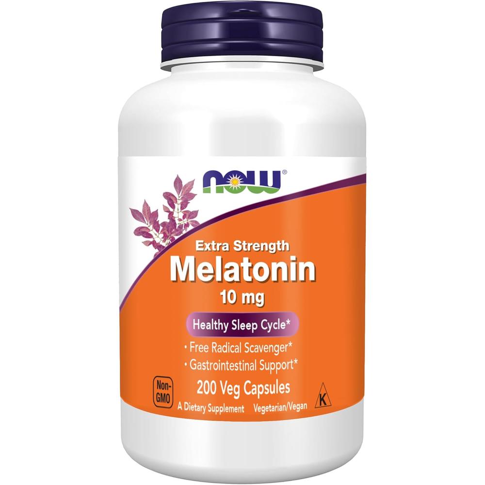 MELATONINA NOW FOODS 10 MG 200 CÁPSULAS - 2