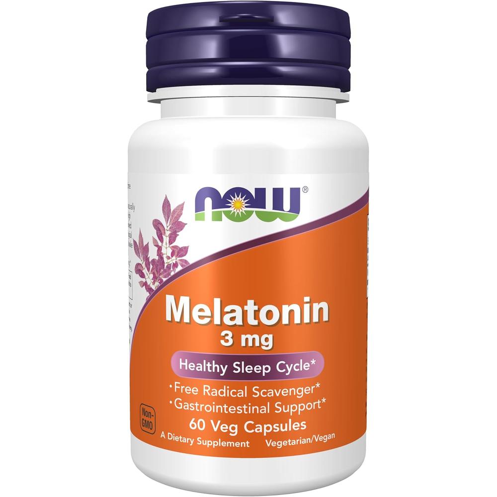 MELATONINA NOW FOODS 3 MG 60 CÁPSULAS - 1