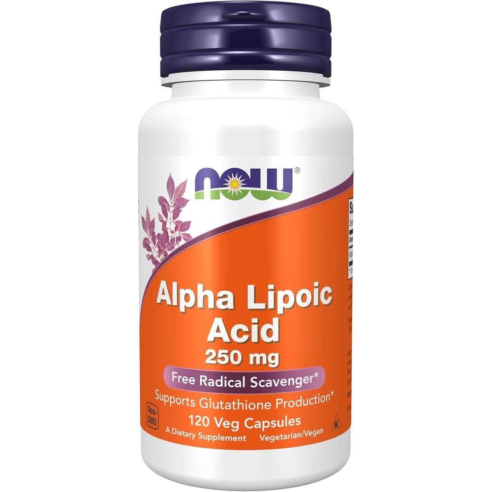 ÁCIDO ALFA LIPOICO NOW FOODS 250 MG 120 CÁPSULAS - 1