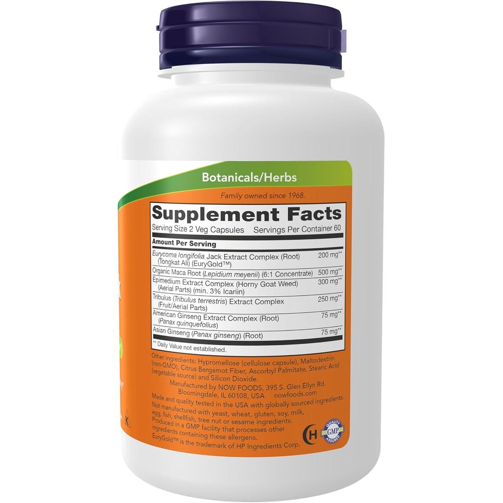 TESTOJACK 200 NOW FOODS 120 CÁPSULAS - 3