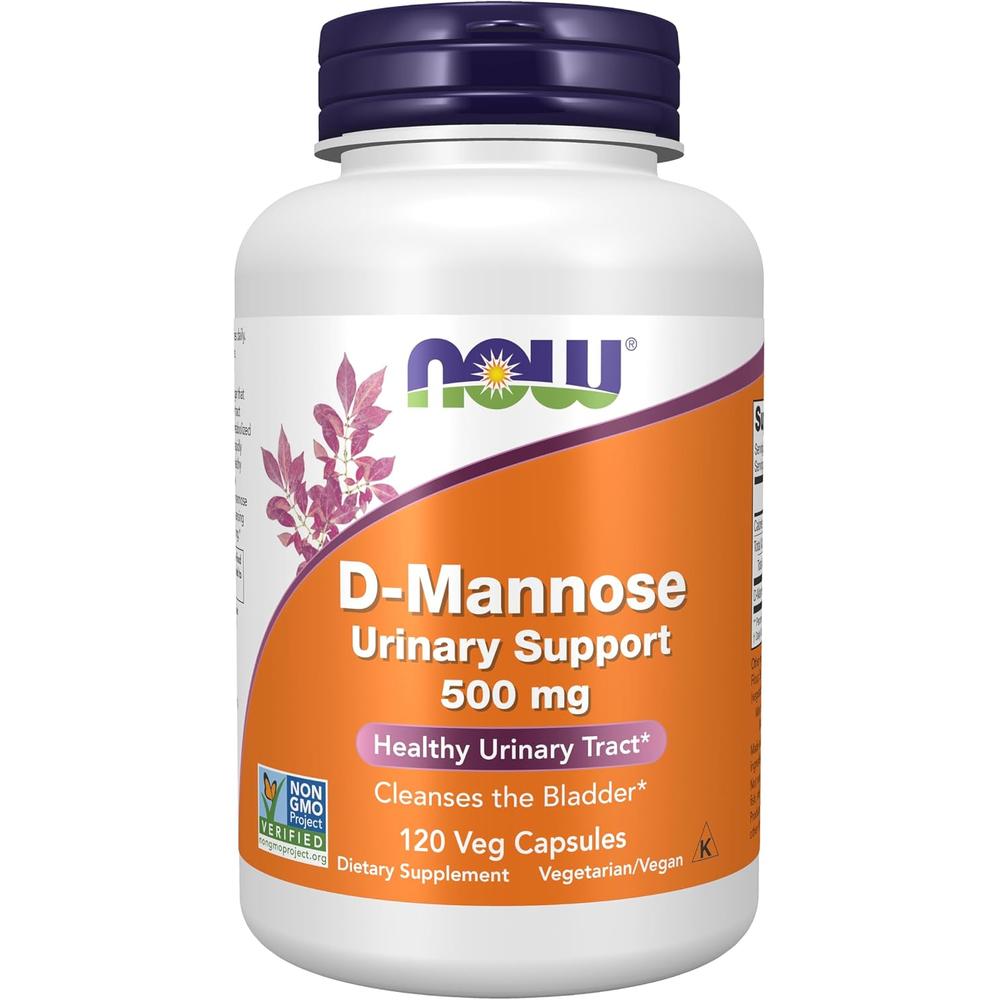 D-MANOSA NOW FOODS 500 MG 120 CÁPSULAS - 1