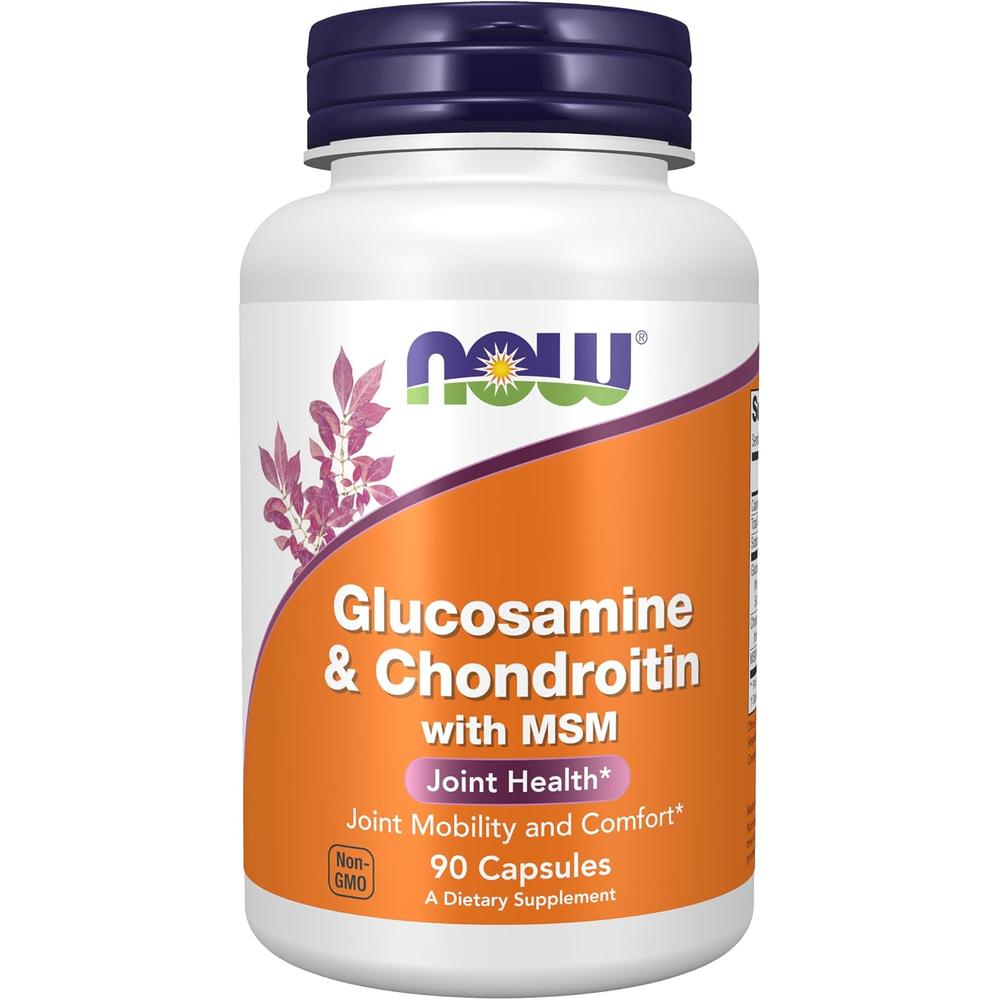 GLUCOSAMINA + CONDROITINA + MSM NOW FOODS 90 CÁPSULAS - 1