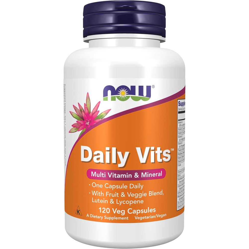 DAILY VITS NOW FOODS MULTIVITAMÍNICO 120 CÁPSULAS - 2