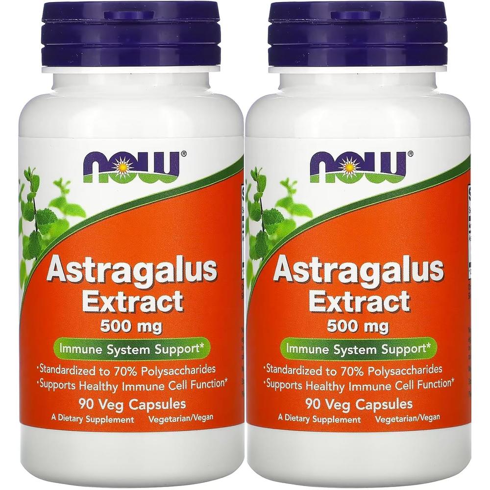 ASTRÁGALO NOW FOODS EXTRACTO 70% 500 MG 90 CÁPSULAS | PACK 2 - 1