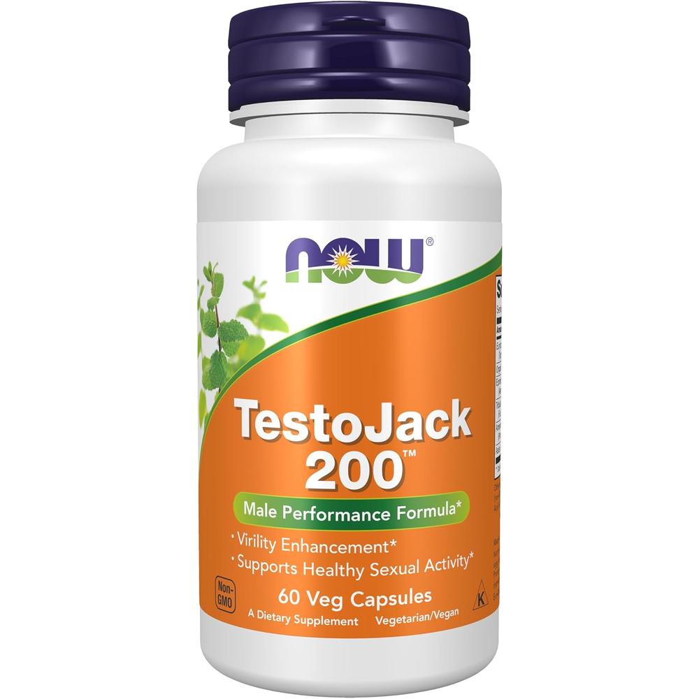 TESTOJACK 200 NOW FOODS 60 CÁPSULAS - 2