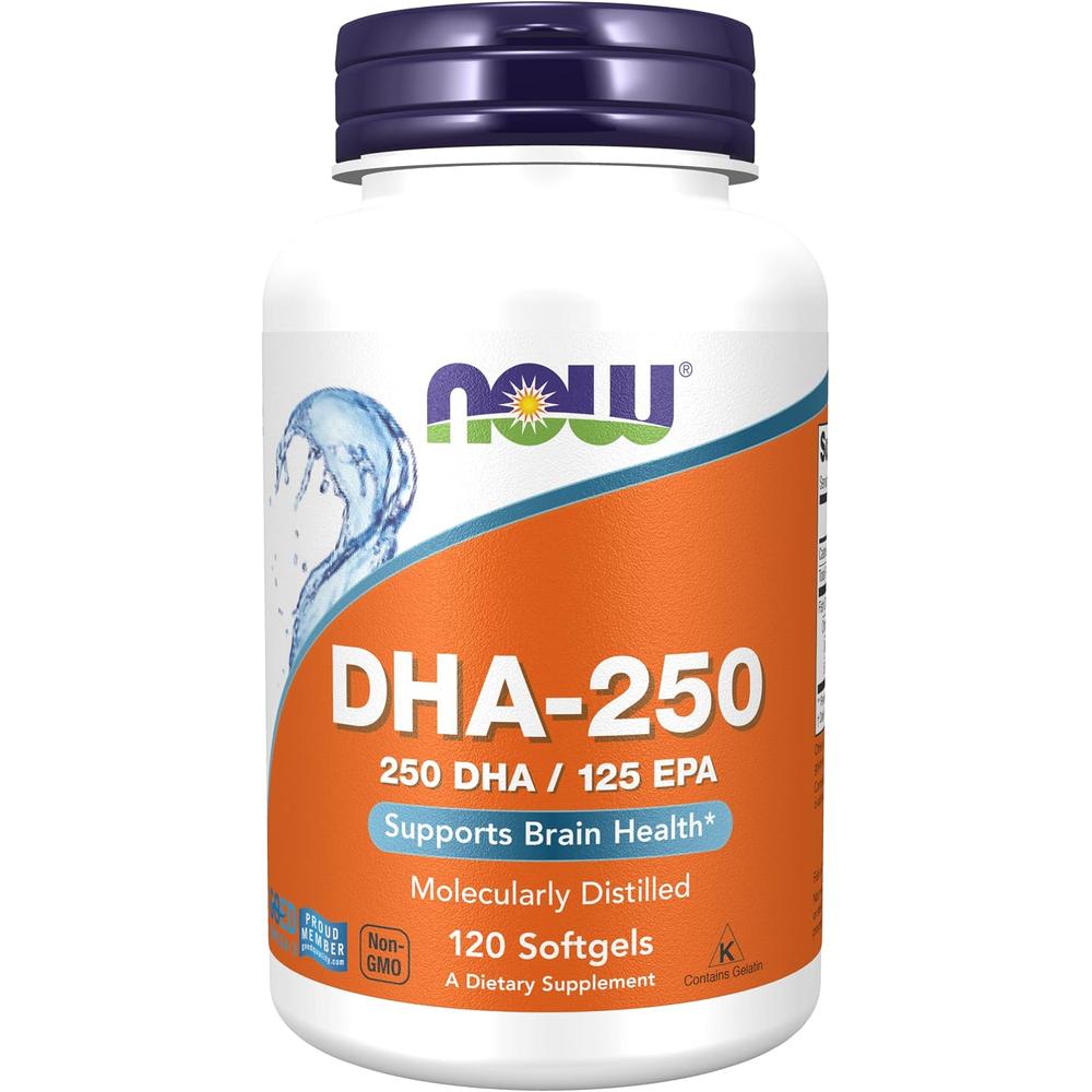 DHA-250 NOW FOODS 120 CÁPSULAS BLANDAS | PACK 2 - 1