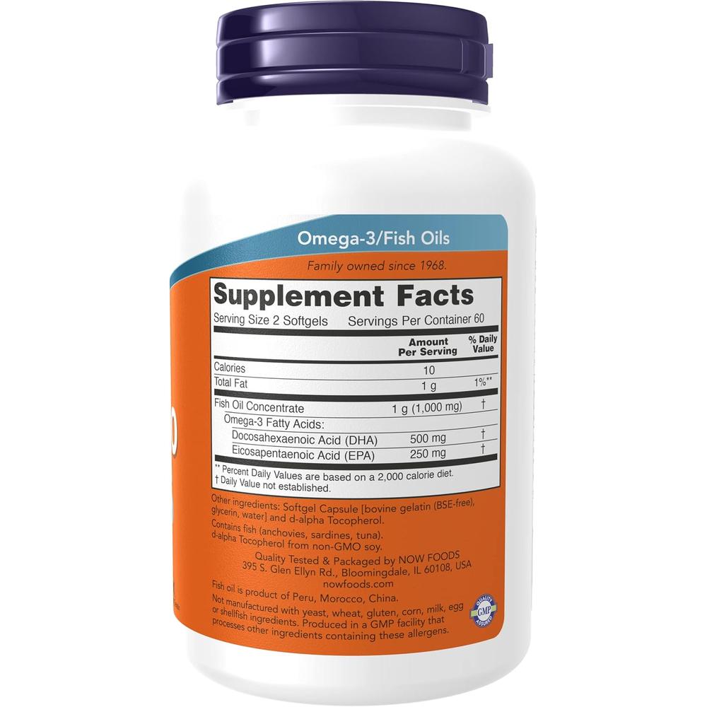 DHA-250 NOW FOODS 120 CÁPSULAS BLANDAS | PACK 2 - 3