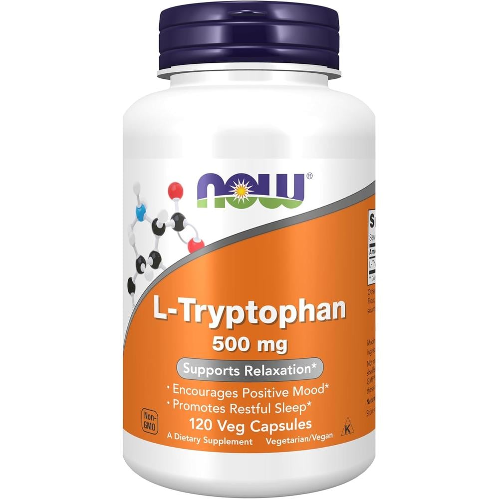 L-TRIPTÓFANO NOW FOODS 500 MG 120 CÁPSULAS - 1