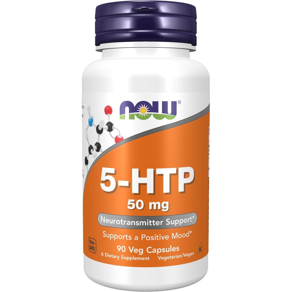 5-HTP NOW FOODS 50 MG 90 CÁPSULAS VEGETALES - 2