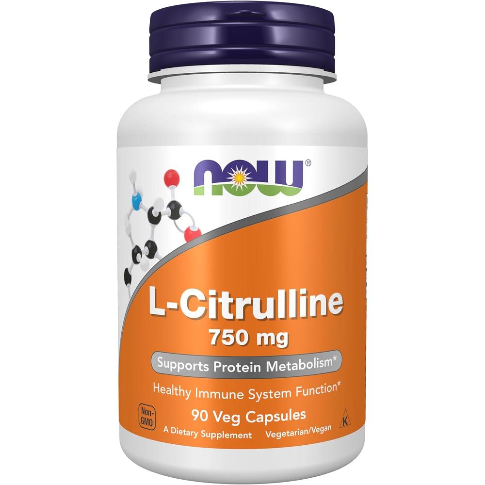 L-CITRULINA NOW FOODS 750 MG 90 CÁPSULAS - 2