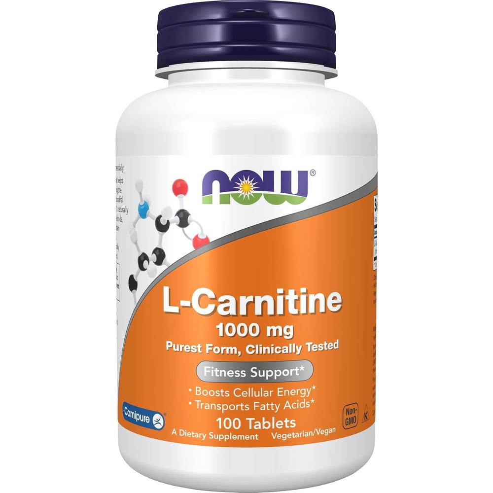 L-CARNITINA NOW FOODS 1000 MG 100 TABLETAS - 2