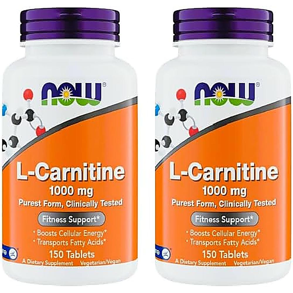 L-CARNITINA CARNIPURE NOW FOODS 1000 MG 150 TABLETAS | PACK 2 - 2