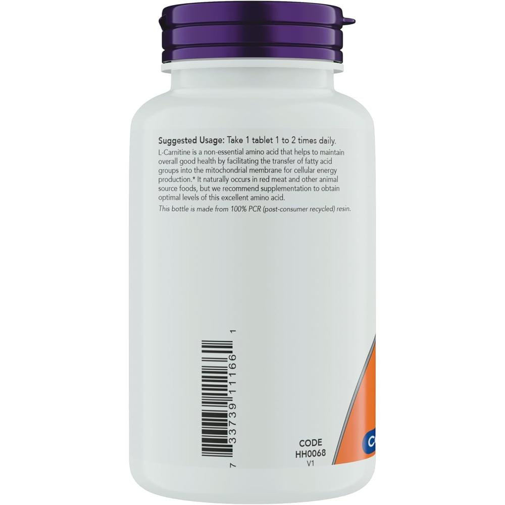 L-CARNITINA CARNIPURE NOW FOODS 1000 MG 150 TABLETAS | PACK 2 - 5