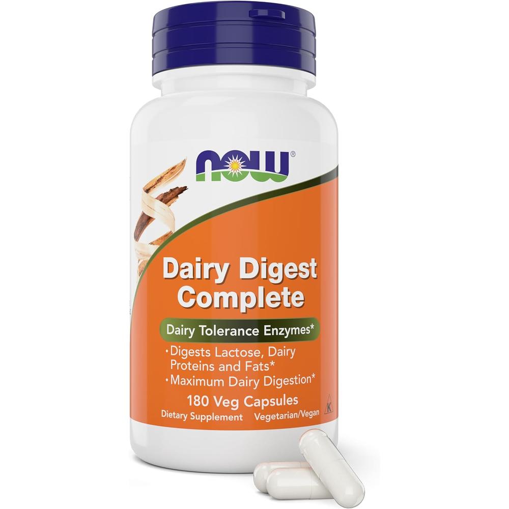 DAIRY DIGEST COMPLETE NOW FOODS 180 CÁPSULAS - 1
