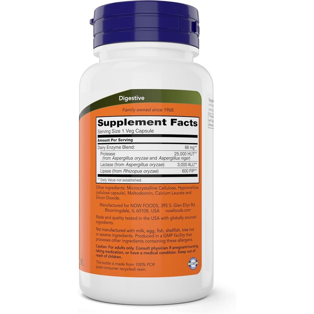 DAIRY DIGEST COMPLETE NOW FOODS 180 CÁPSULAS - 3