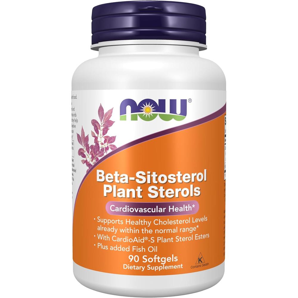 BETA-SITOSTEROL NOW FOODS CON ACEITE DE PESCADO 90 CÁPSULAS BLANDAS - 2