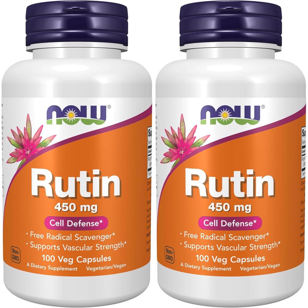 RUTINA NOW FOODS 450 MG 100 CÁPSULAS | PACK 2 - 1