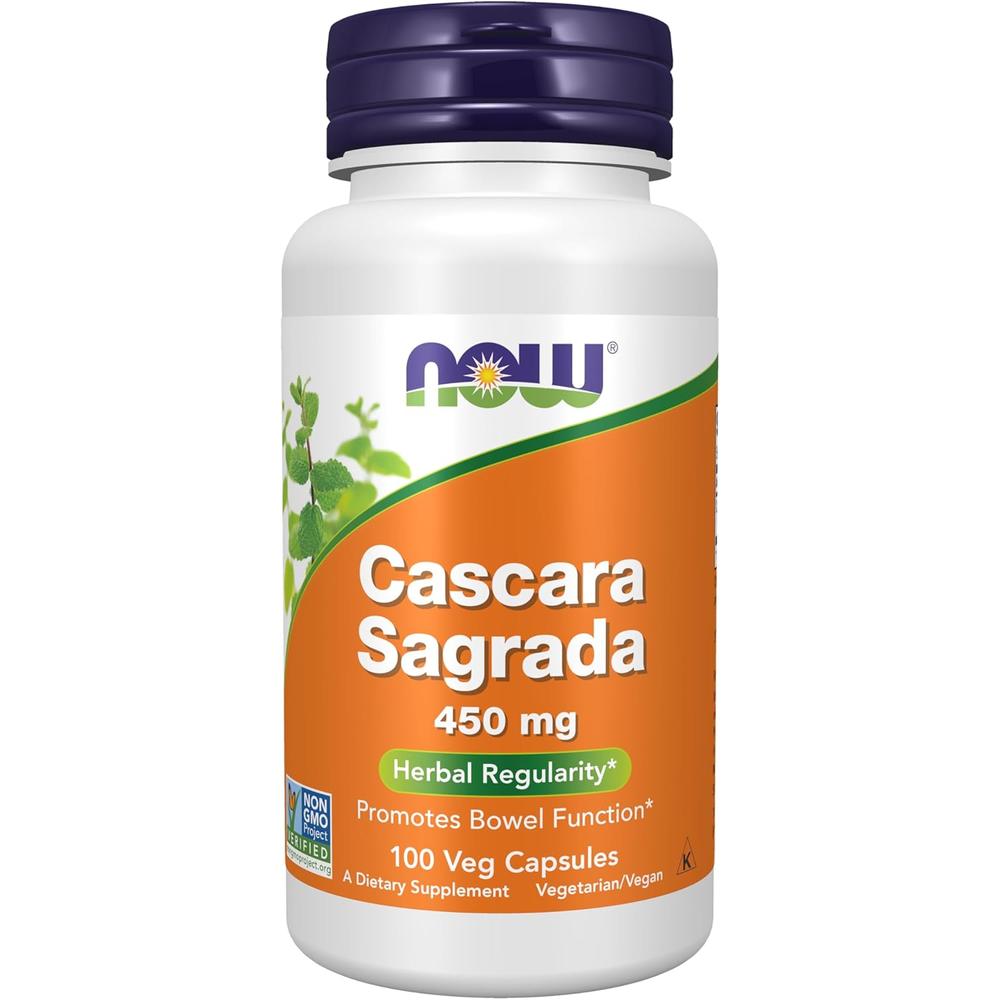 CÁSCARA SAGRADA NOW FOODS 450 MG 100 CÁPSULAS - 2