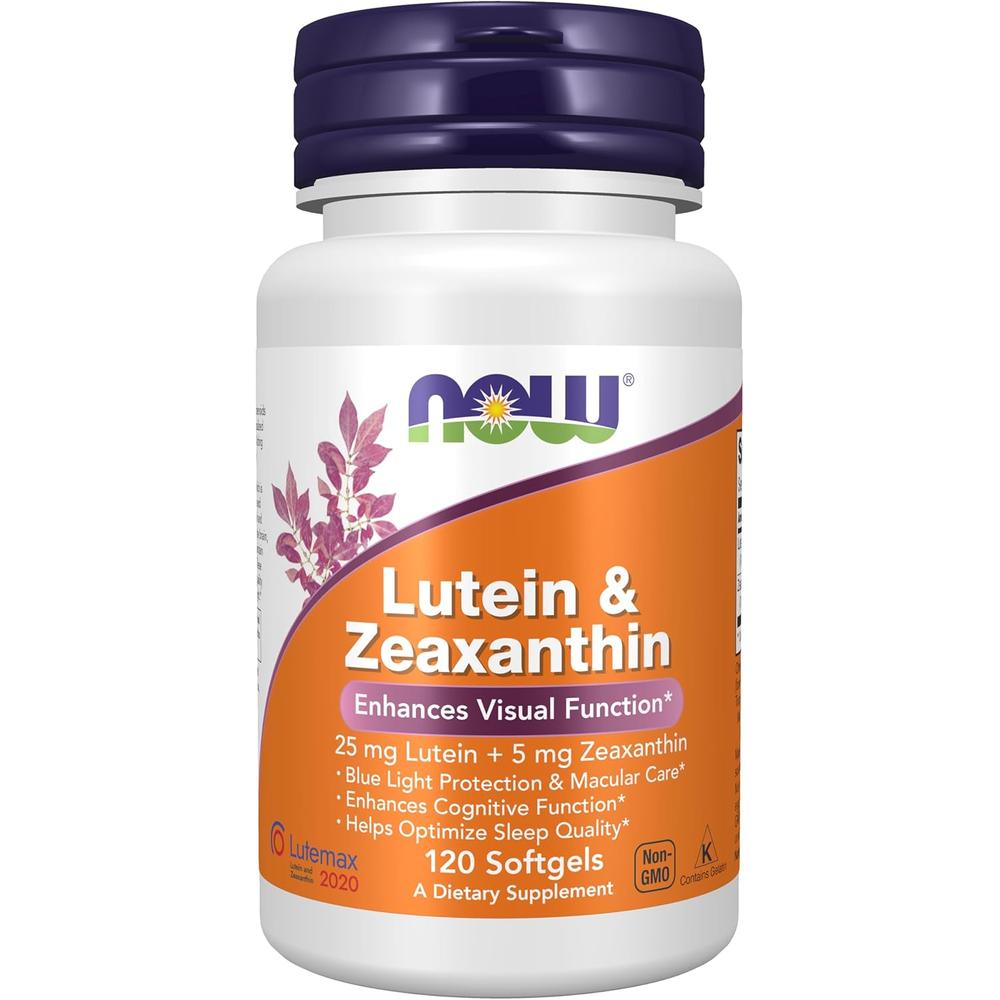 LUTEÍNA + ZEAXANTINA NOW FOODS 25 MG / 5 MG 120 CÁPSULAS BLANDAS - 2