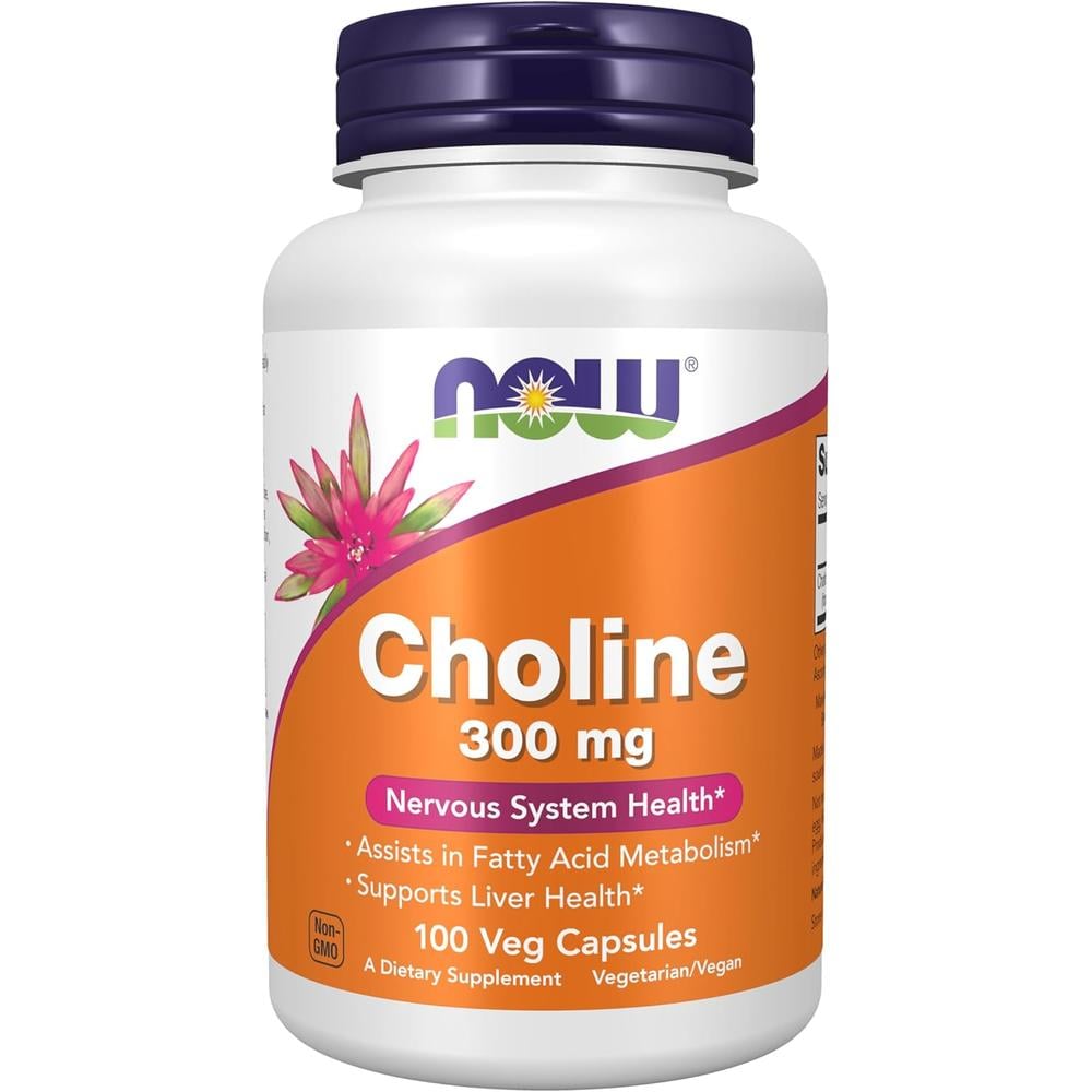 COLINA NOW FOODS 300 MG 100 CÁPSULAS - 1