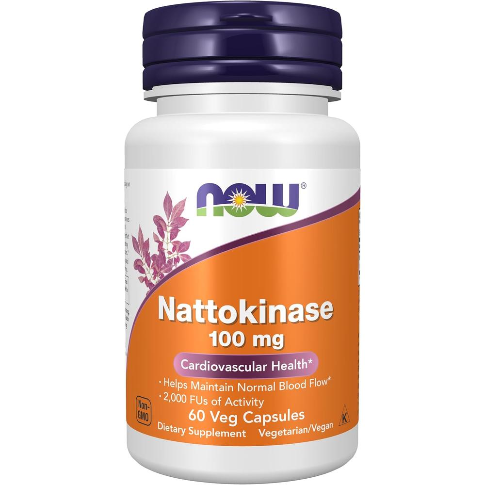 NATTOQUINASA NOW FOODS 100 MG 2000 FU 60 CÁPSULAS VEGETALES - 2