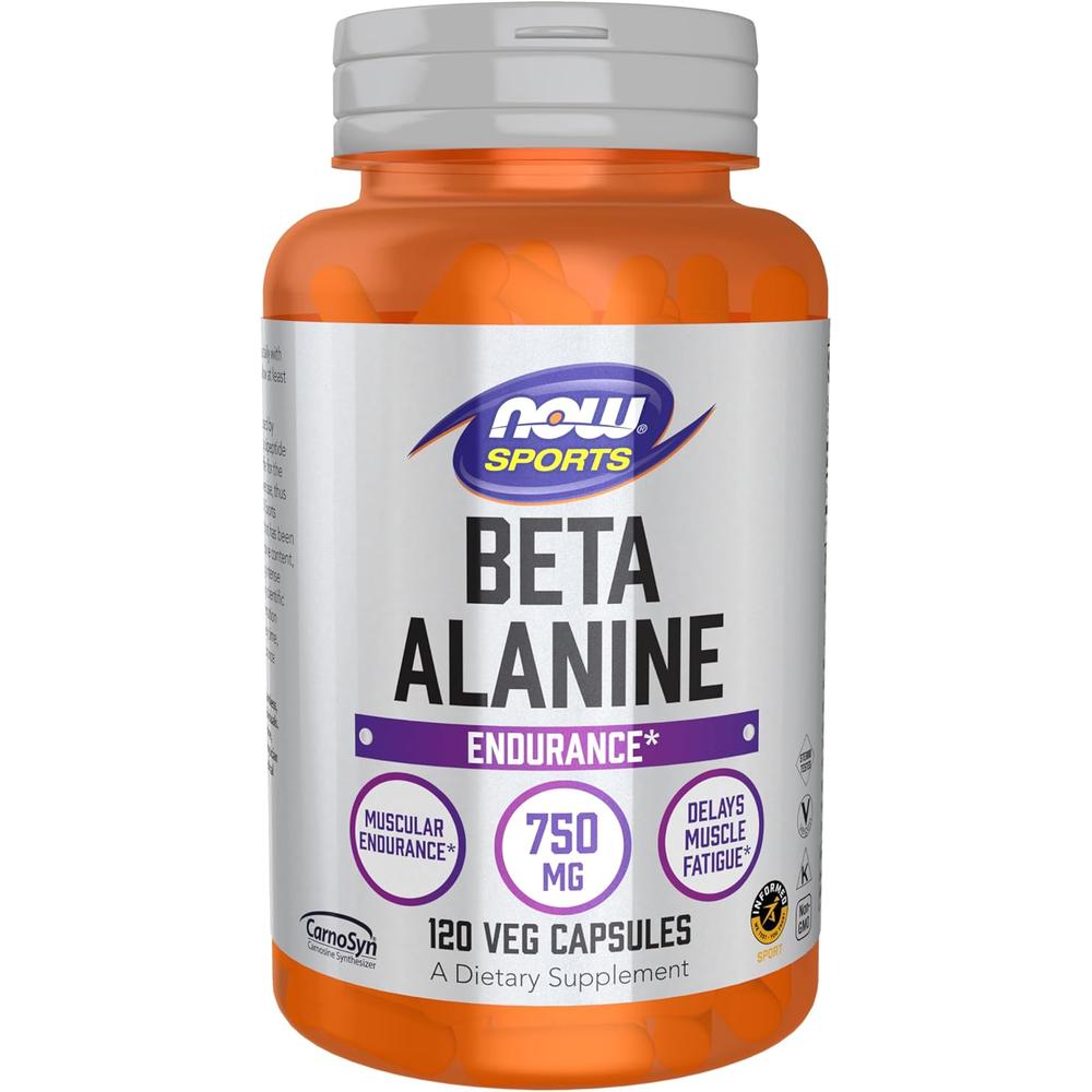 BETA-ALANINA NOW SPORTS 750 MG 120 CÁPSULAS - 2